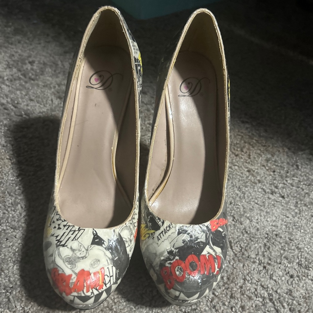 Custom comic heels